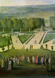 Promenade de Louis XIV par le Parterre du Nord (détail)
